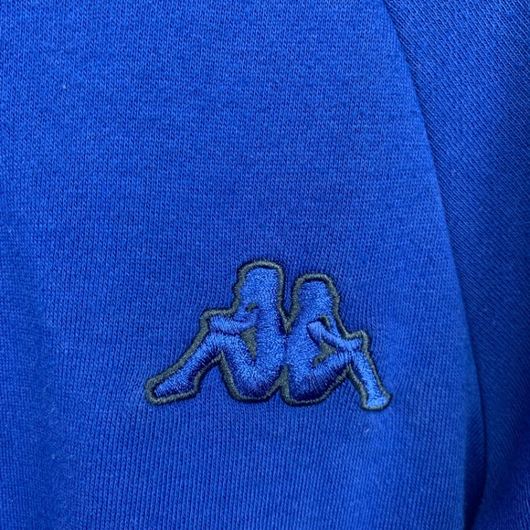 🇮🇹 KAPPA unisex zip up hooded sweater blue with Italy flag logo on hood 🇮🇹 - Picture 4 of 9